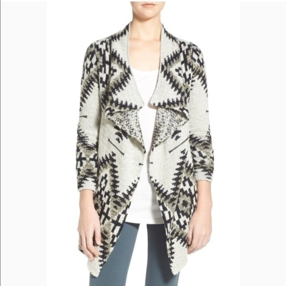 Sun & shadow | drape Front blanket cardigan S